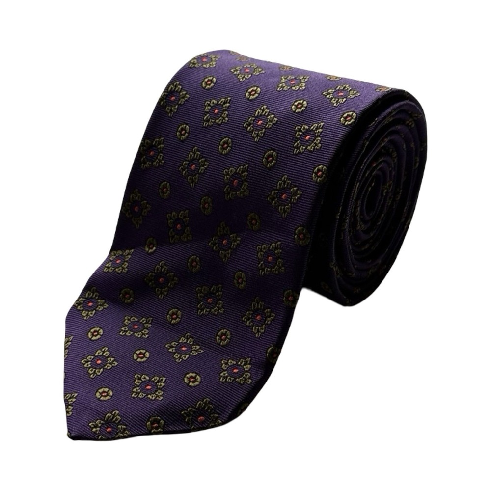 Brooks Brothers Purple Green Purple Silk Geometric Men’s Current Tie 3 Inch NWT